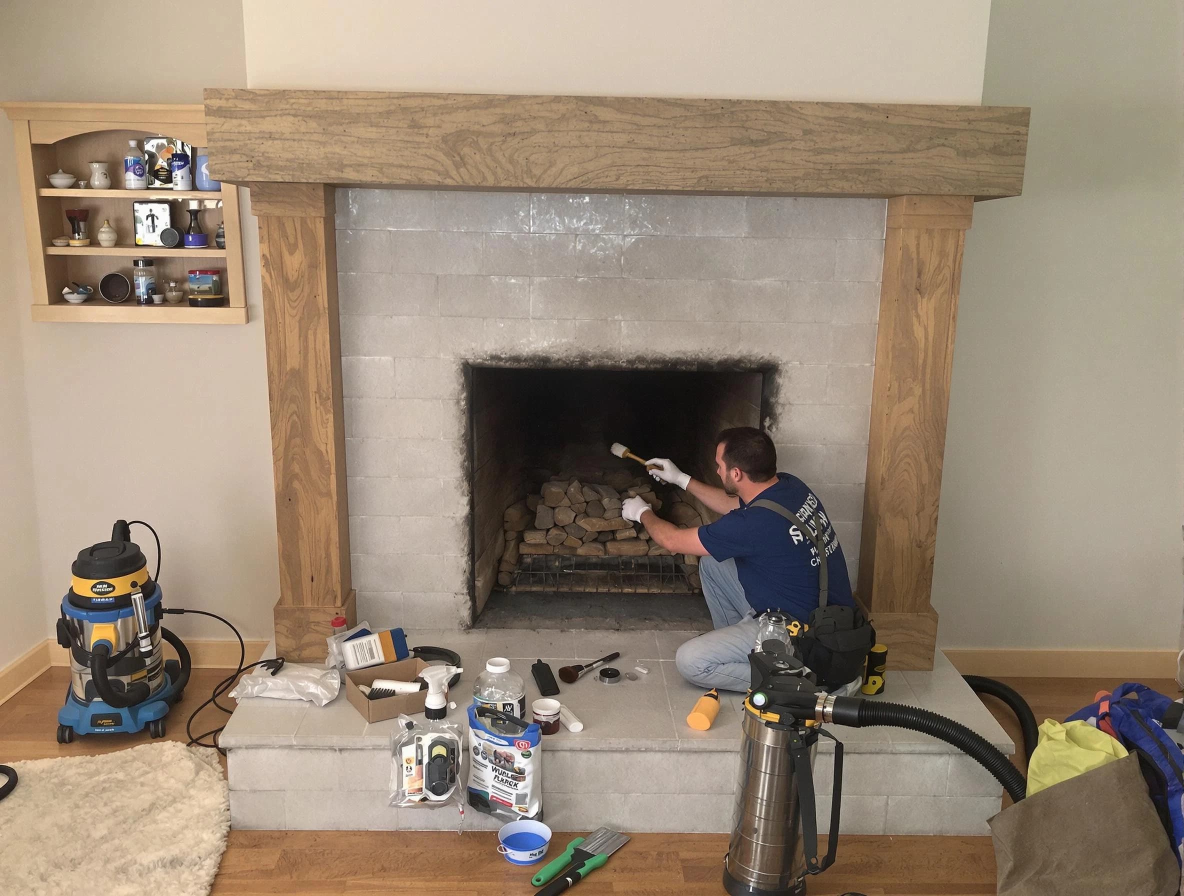 Detailed creosote removal process by Chamberlayne Chimney Sweep in Chamberlayne, VA