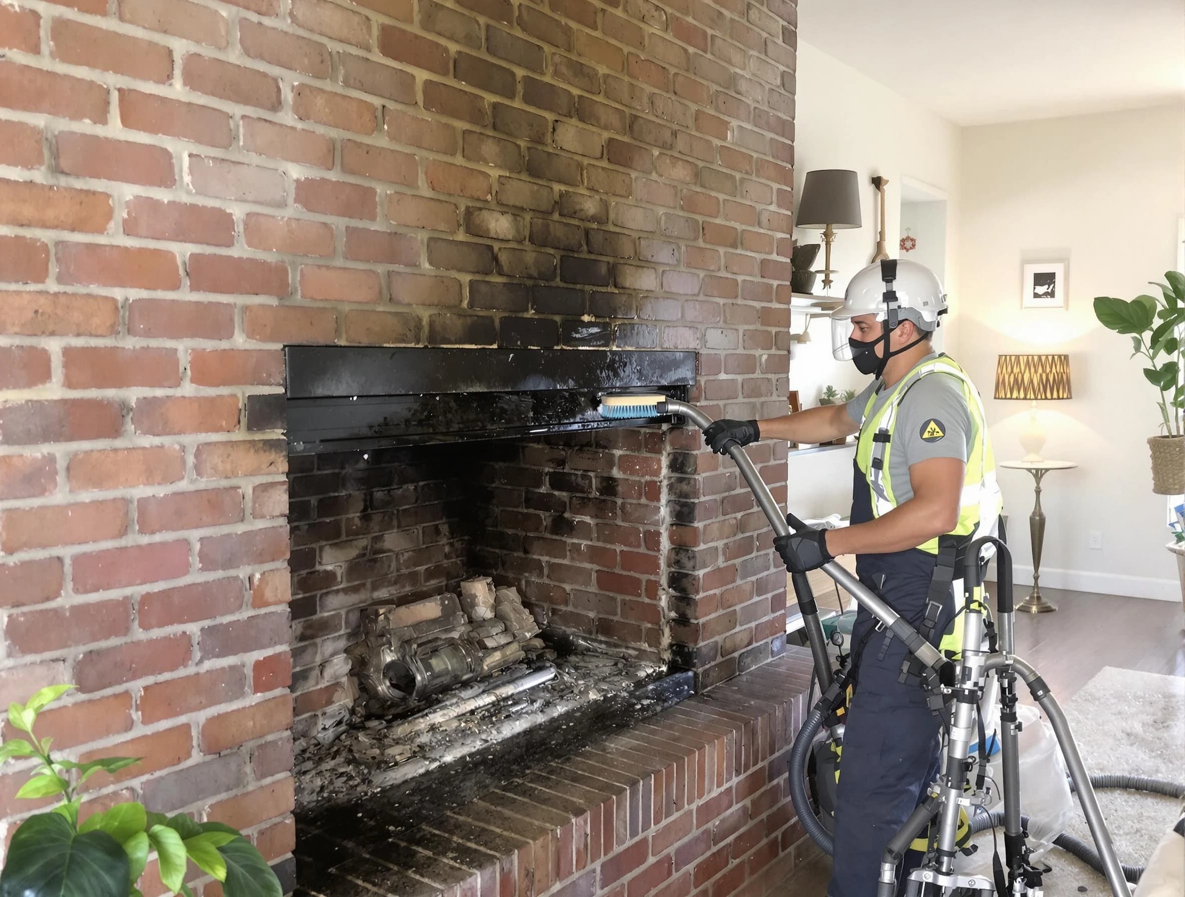 Chamberlayne Chimney Sweep providing fireplace cleaning services in Chamberlayne, VA