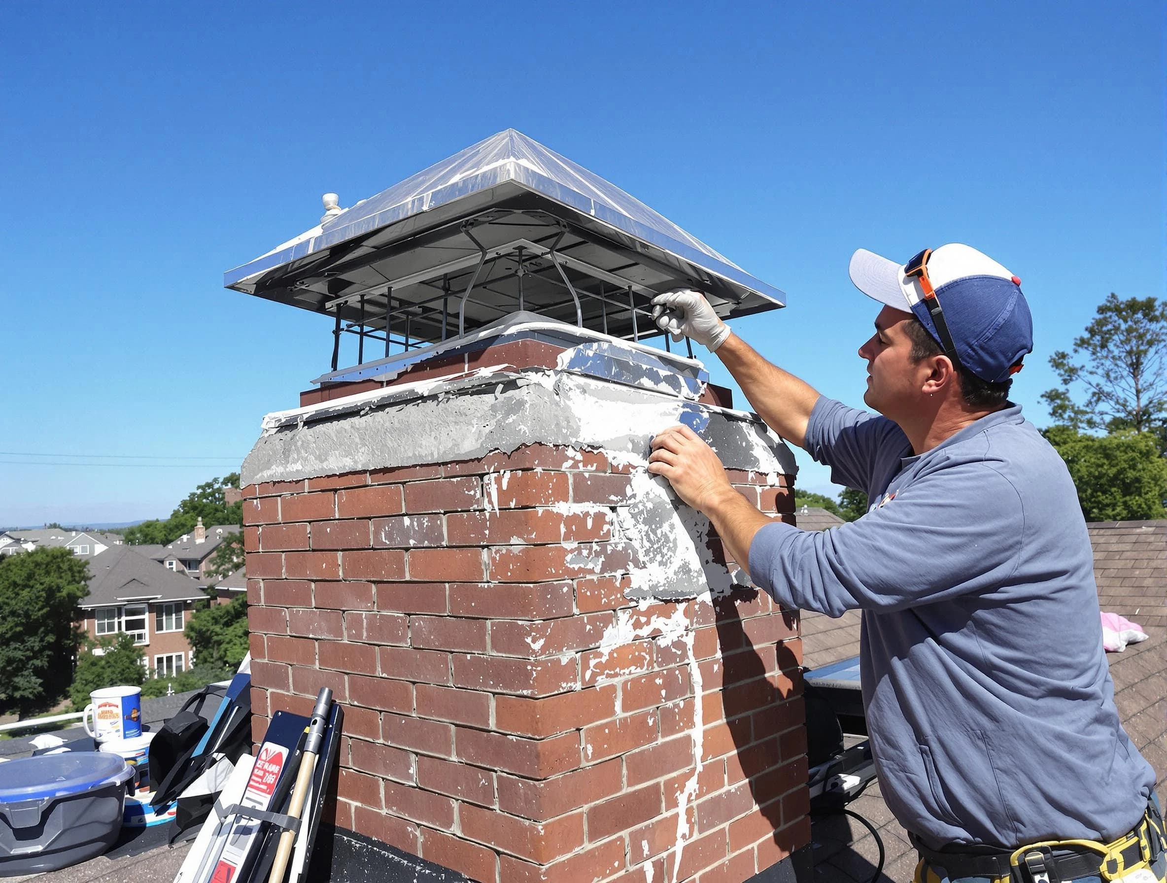 Chimney Crown Services service in Chamberlayne, VA