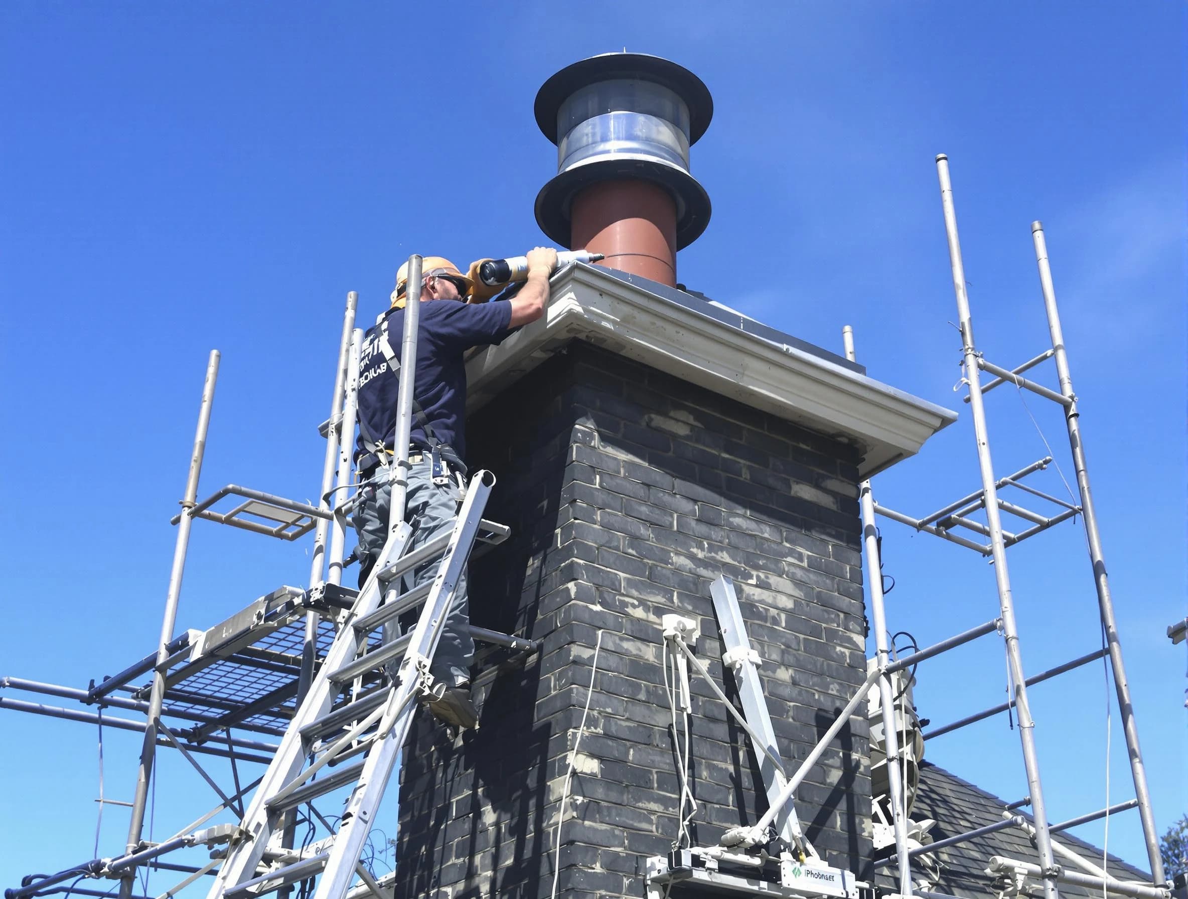 Sturdy chimney crown finished by Chamberlayne Chimney Sweep in Chamberlayne, VA