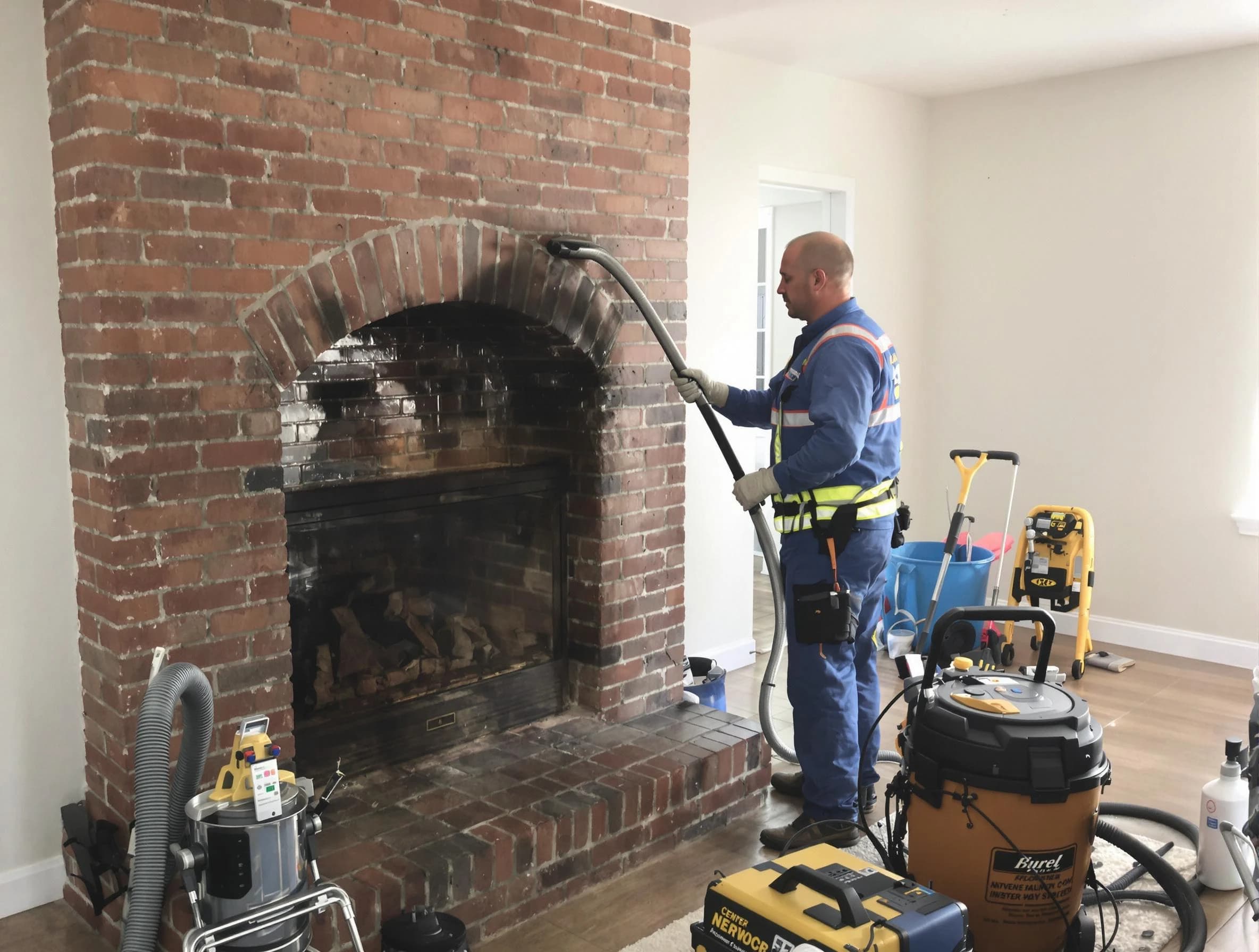 Chamberlayne Chimney Sweep expert performing detailed chimney sweep in Chamberlayne, VA