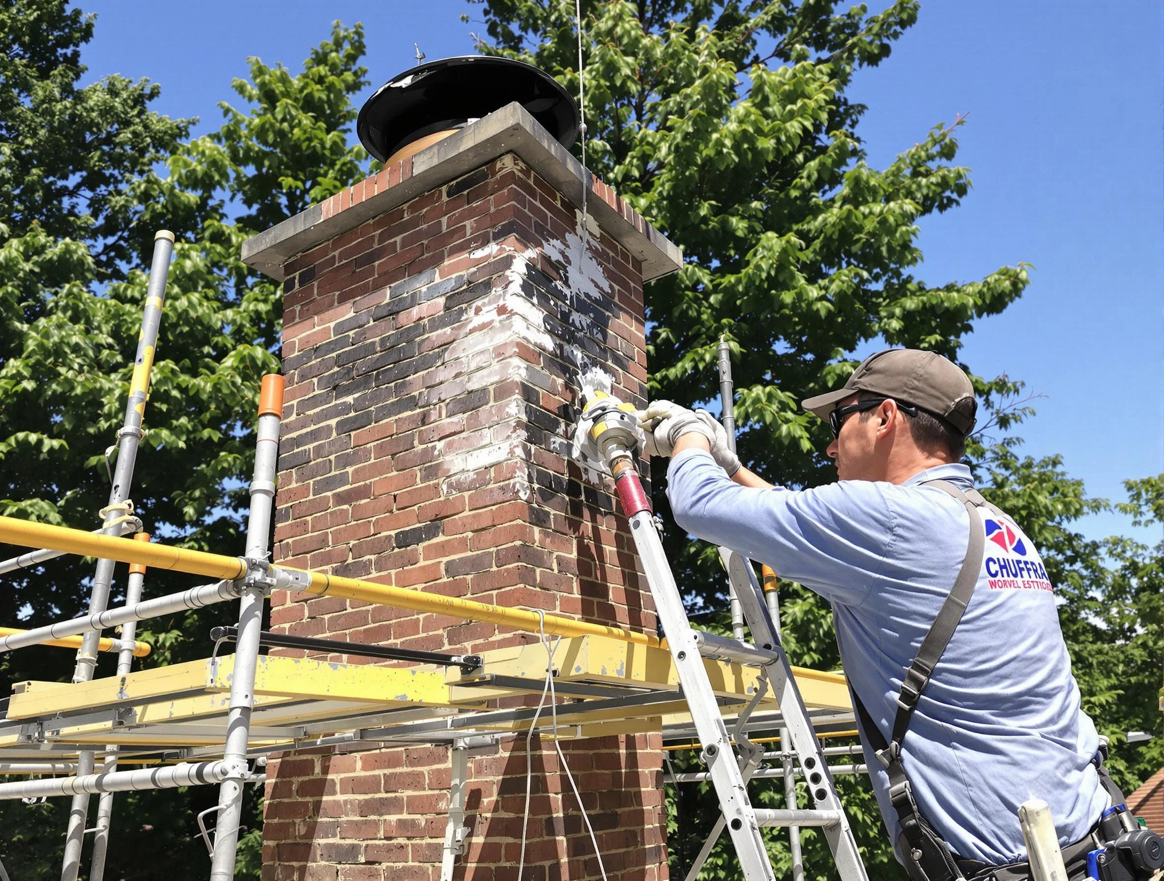 Structural chimney repair by Chamberlayne Chimney Sweep in Chamberlayne, VA