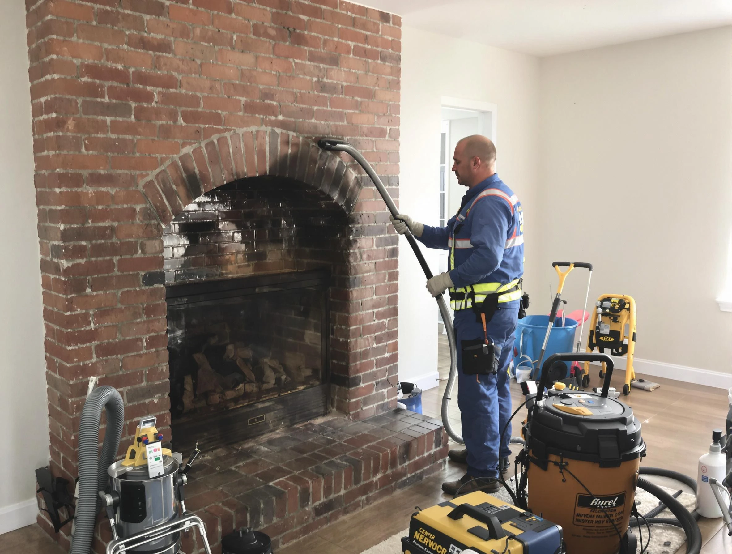 Chamberlayne Chimney Sweep expert performing detailed chimney sweep in Chamberlayne, VA