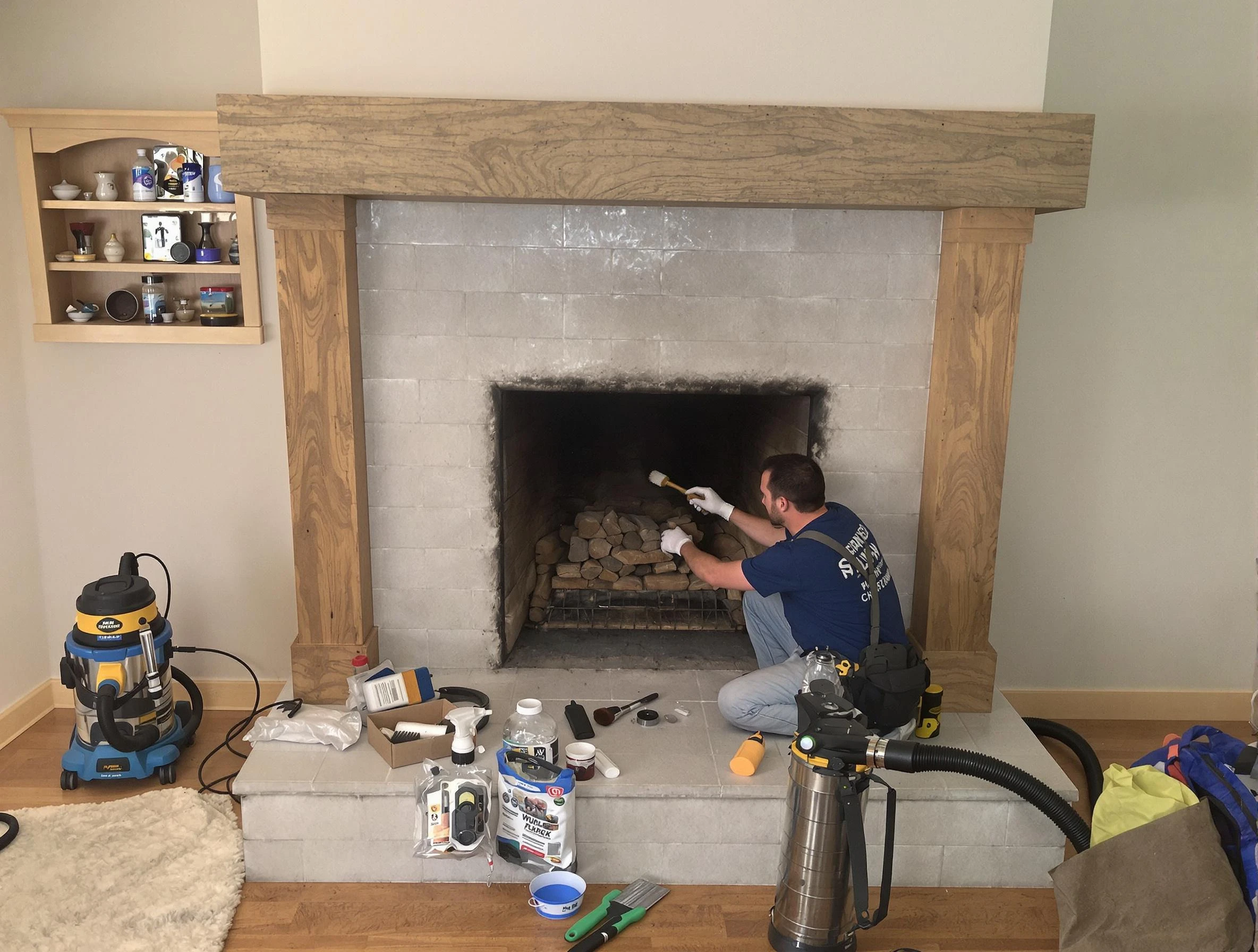 Detailed creosote removal process by Chamberlayne Chimney Sweep in Chamberlayne, VA