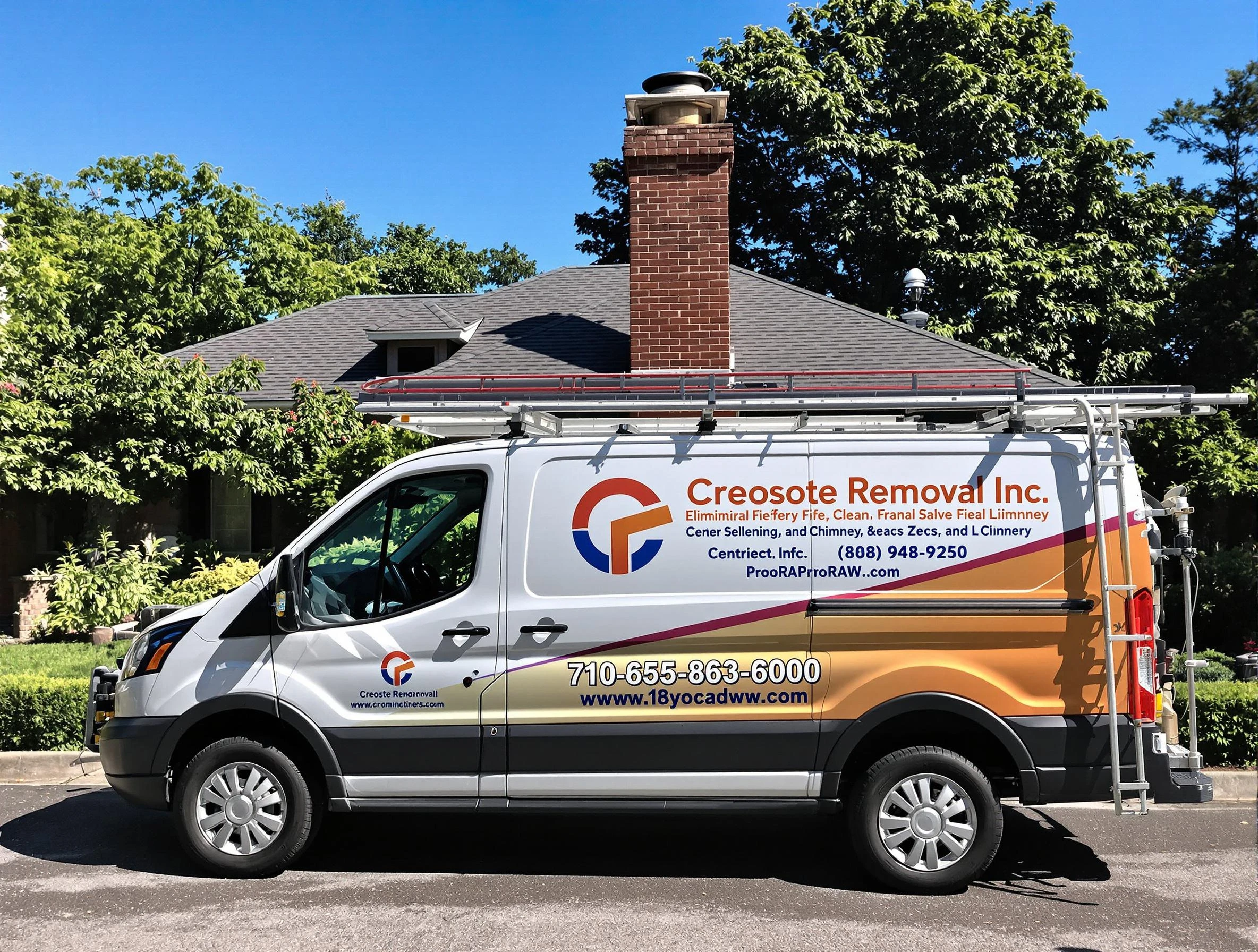 Chamberlayne Chimney Sweep technician removing creosote safely in Chamberlayne, VA